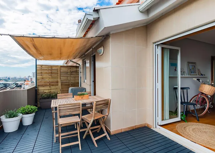 Apartmán Terraco Da Linha - Bairro Calmo E